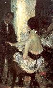 Glackens, William James, Seated Actress with Mirror